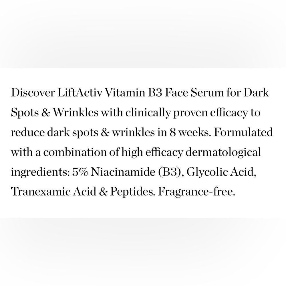 $8❤️‍🔥 LAST 1! Vichy LiftActiv Vitamin B3 Face Serum Dark Spots & Wrinkles 2PK - Picture 6 of 8